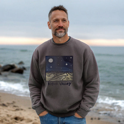 Kobuk Valley National Park at Night Crewneck Sweatshirt