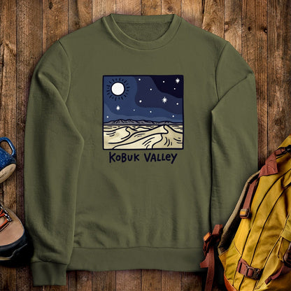 Kobuk Valley National Park at Night Crewneck Sweatshirt