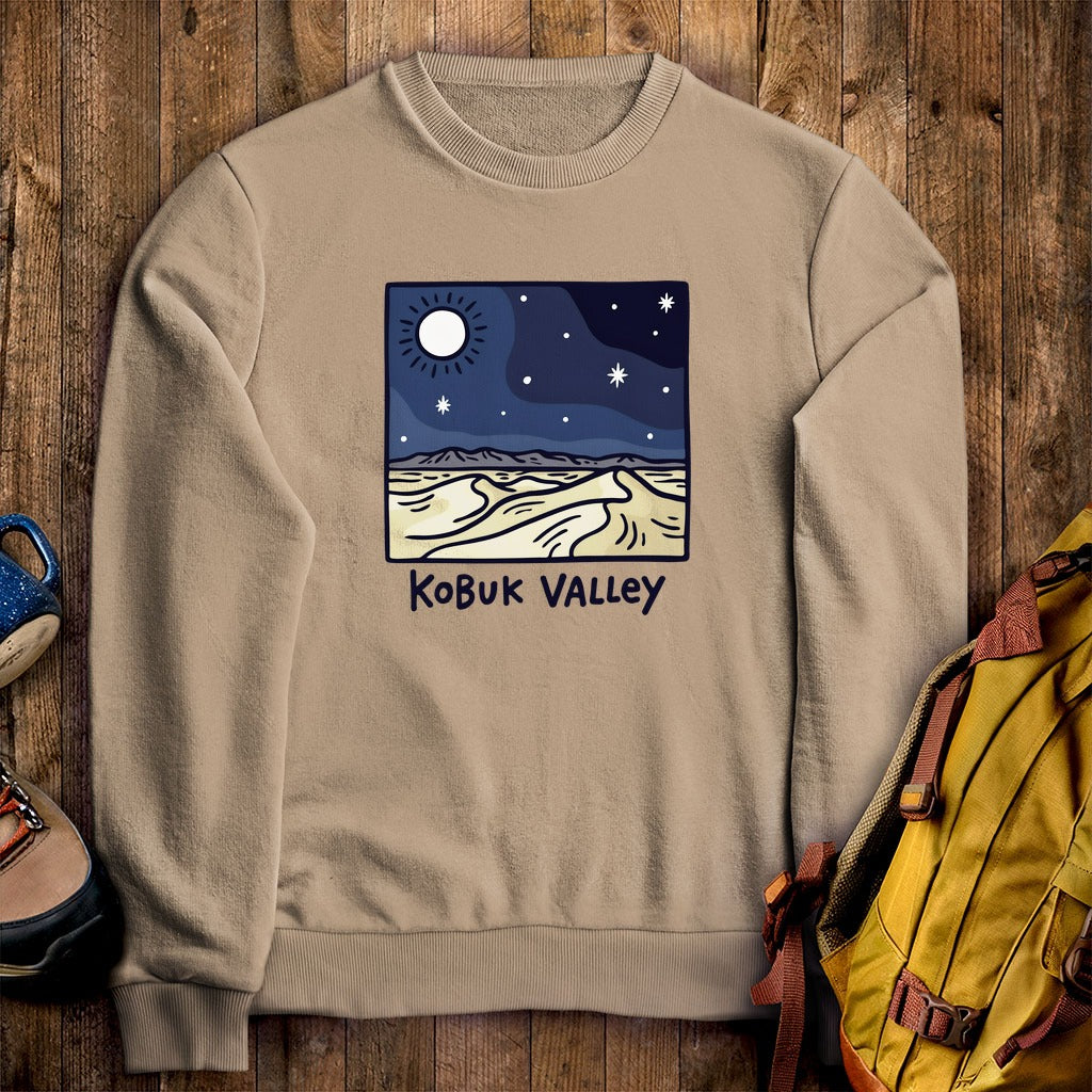 Kobuk Valley National Park at Night Crewneck Sweatshirt