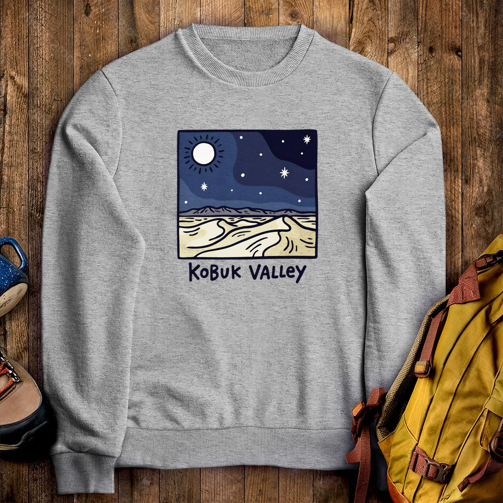 Kobuk Valley National Park at Night Crewneck Sweatshirt