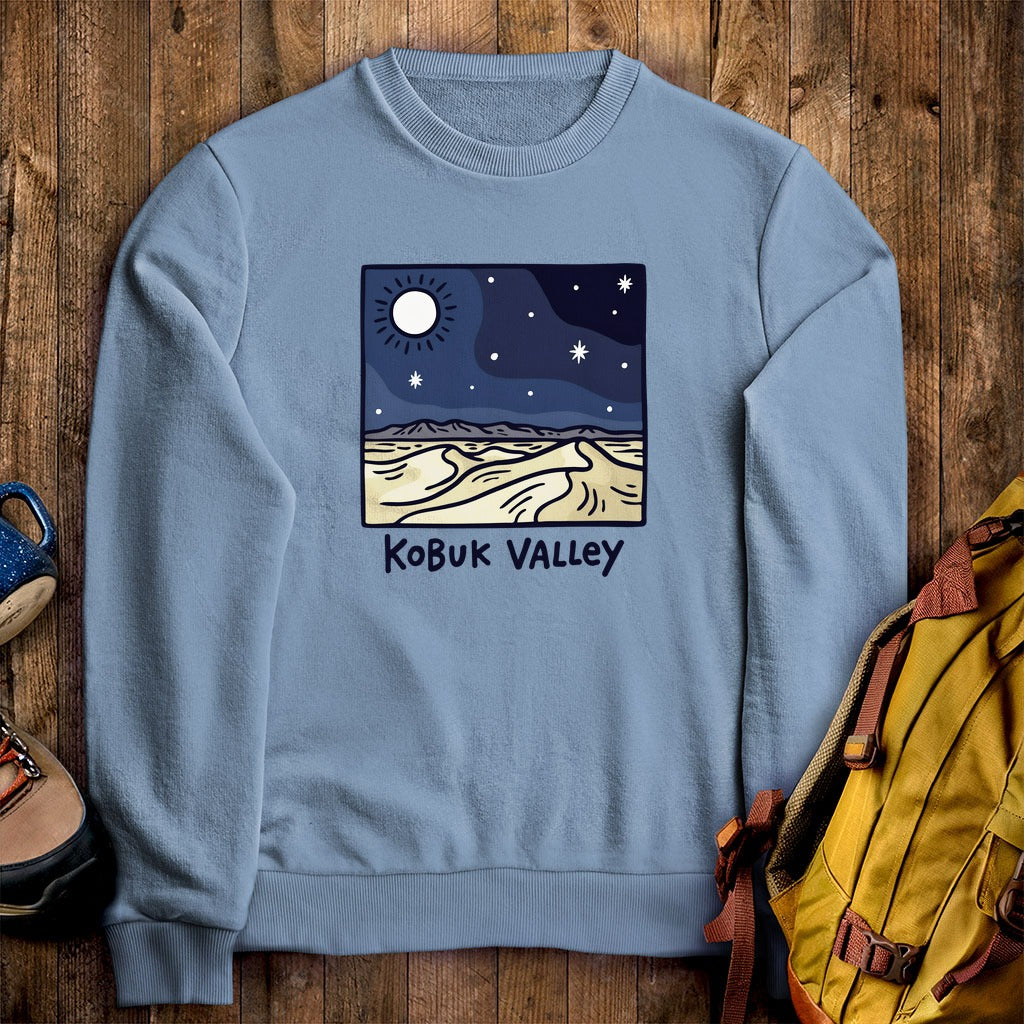 Kobuk Valley National Park at Night Crewneck Sweatshirt