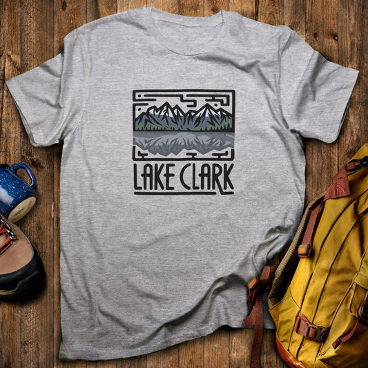 Lake Clark National Park T-Shirt Sport Grey Adventure and Outdoors Themed T-Shirt