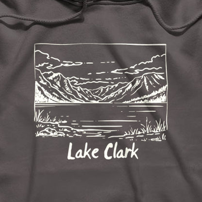 Lake Clark Line Drawing Hoodie