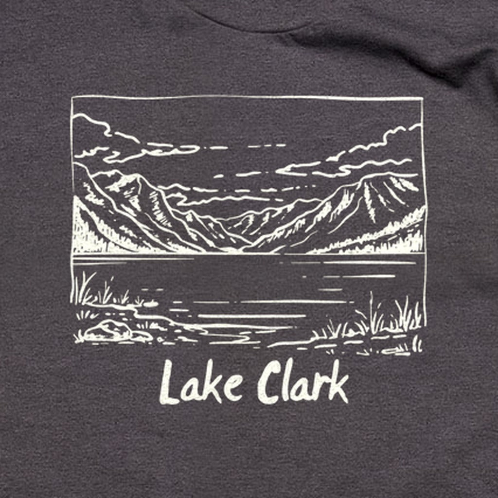 Lake Clark Line Drawing T-Shirt