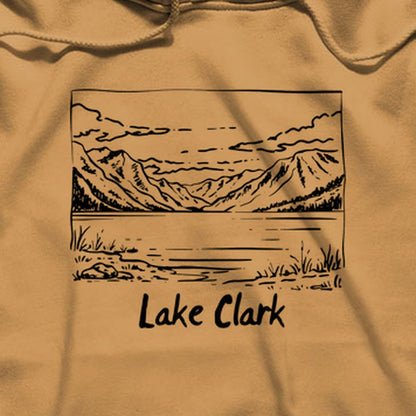 Lake Clark Line Drawing Hoodie