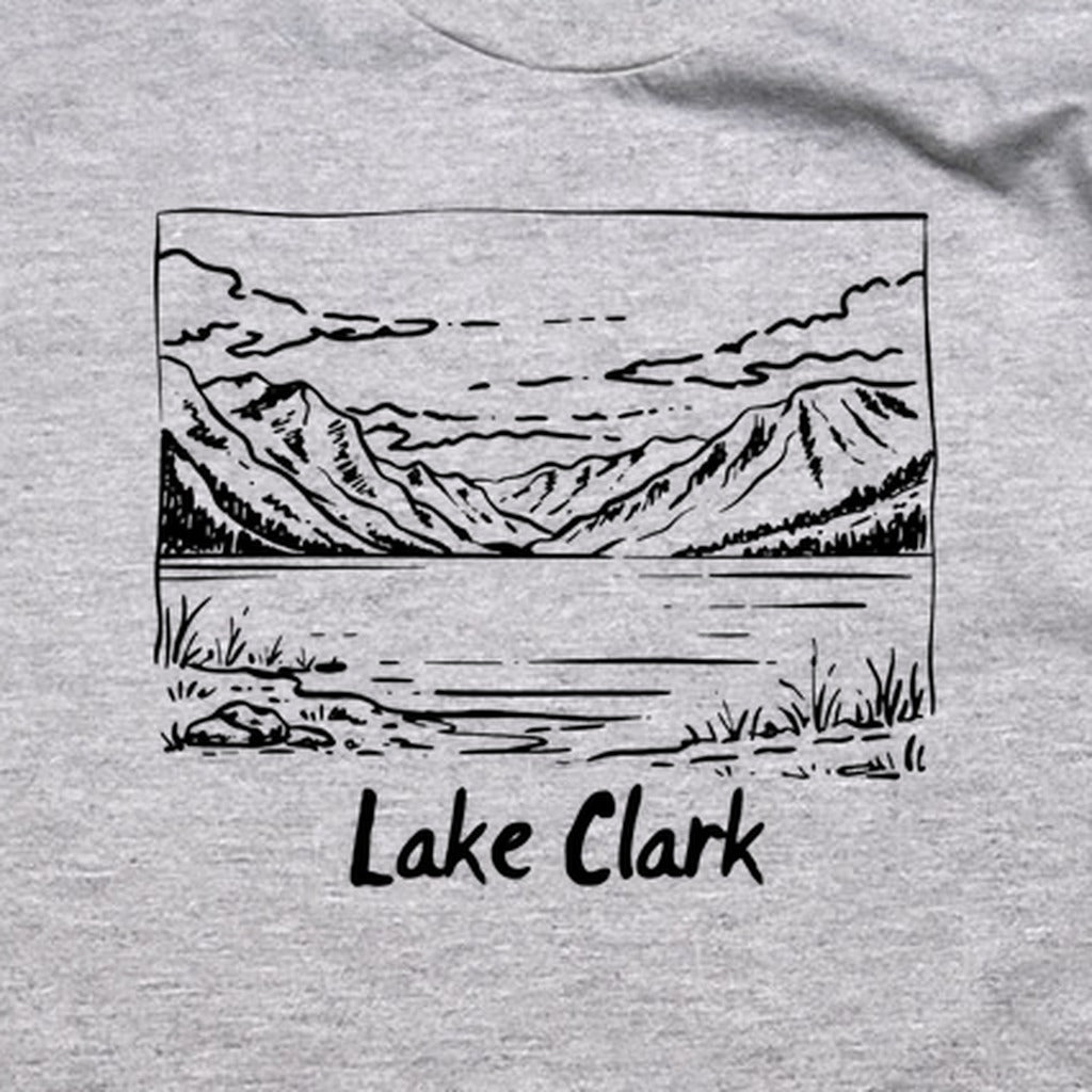 Lake Clark Line Drawing T-Shirt