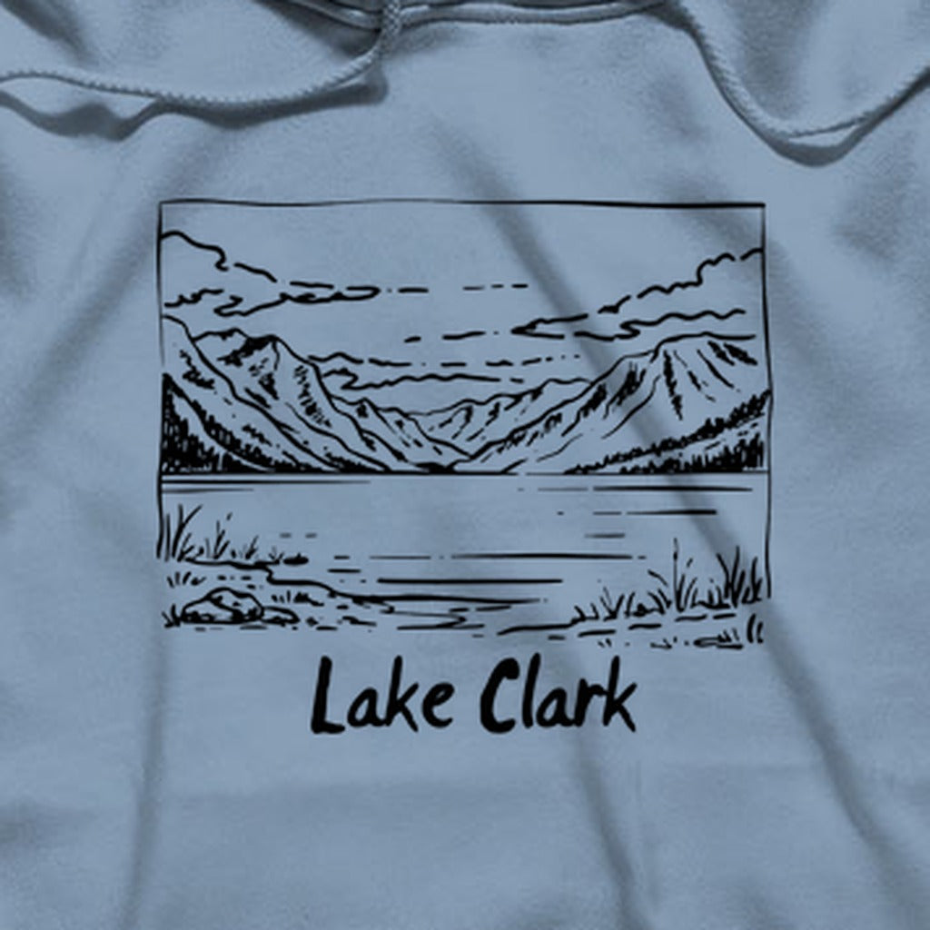 Lake Clark Line Drawing Hoodie