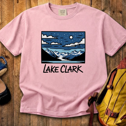 Lake Clark at Night Cotton T-Shirt