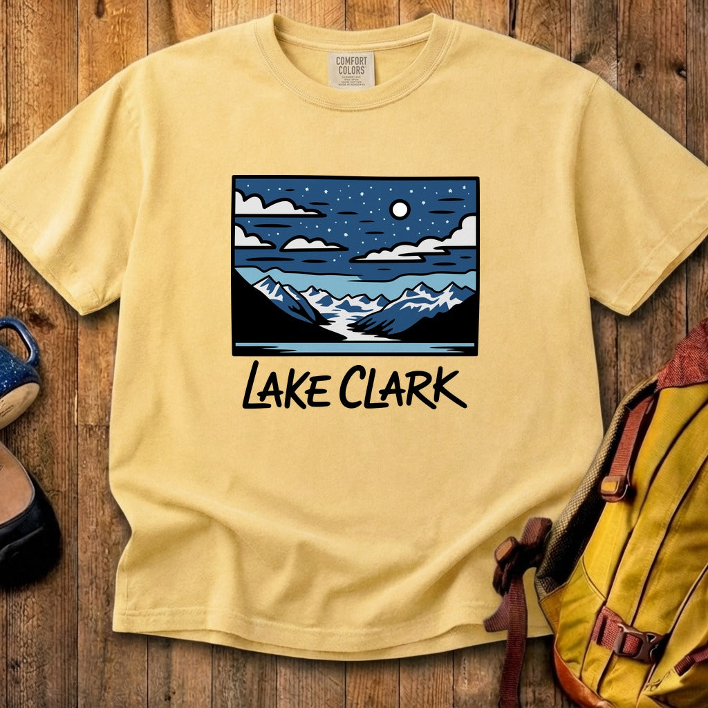 Lake Clark at Night Cotton T-Shirt