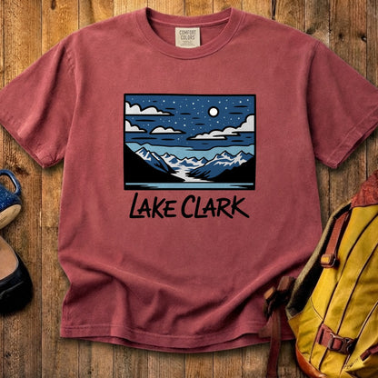 Lake Clark at Night Cotton T-Shirt