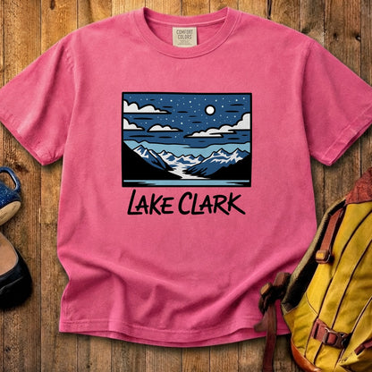 Lake Clark at Night Cotton T-Shirt