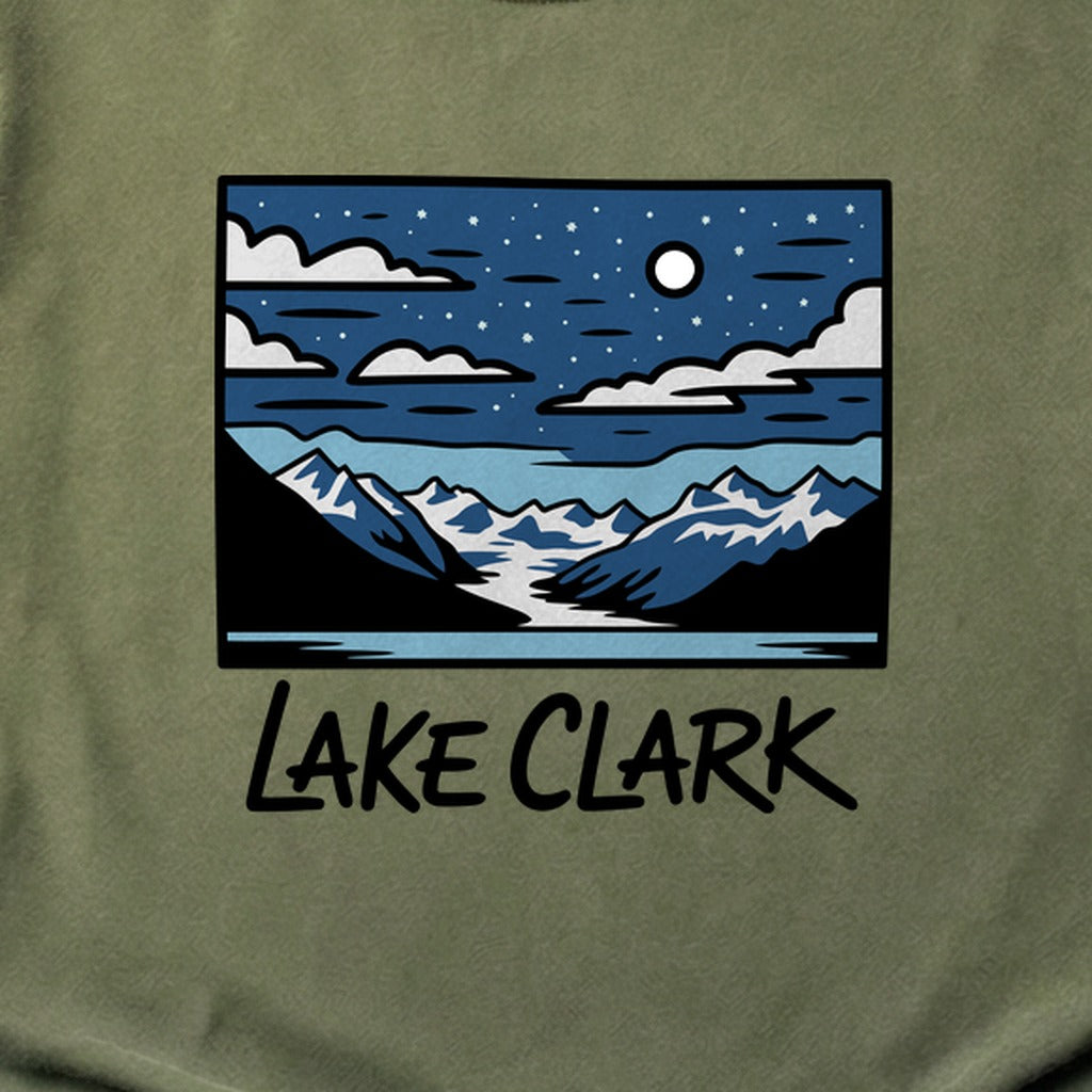 Lake Clark at Night Cotton T-Shirt