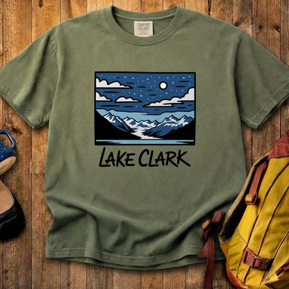 Lake Clark at Night Cotton T-Shirt