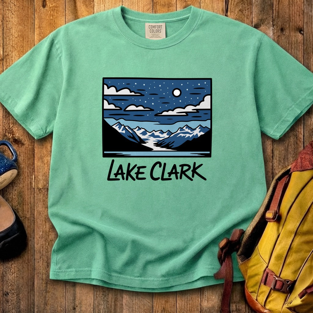 Lake Clark at Night Cotton T-Shirt