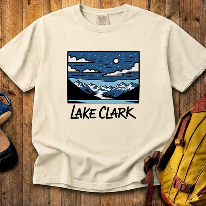 Lake Clark at Night Cotton T-Shirt