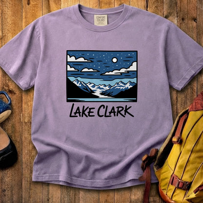 Lake Clark at Night Cotton T-Shirt