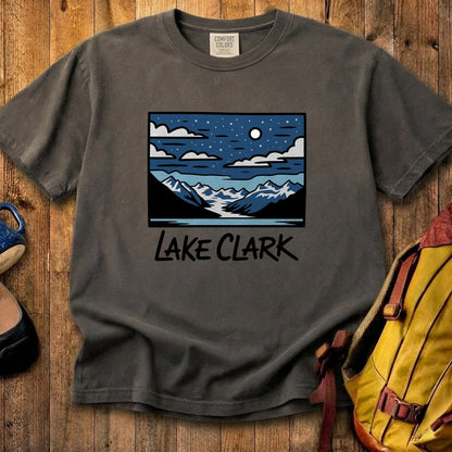 Lake Clark at Night Cotton T-Shirt