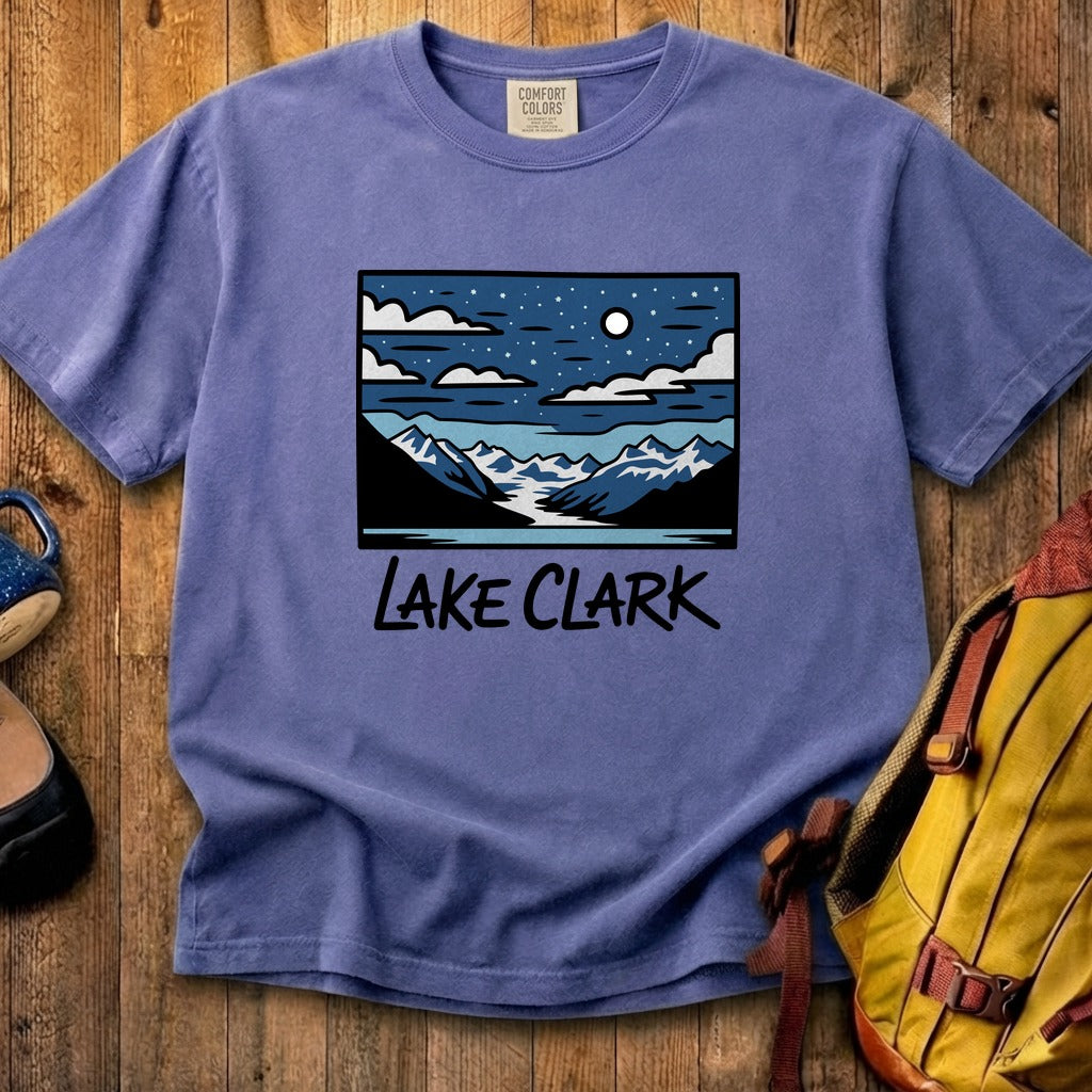 Lake Clark at Night Cotton T-Shirt