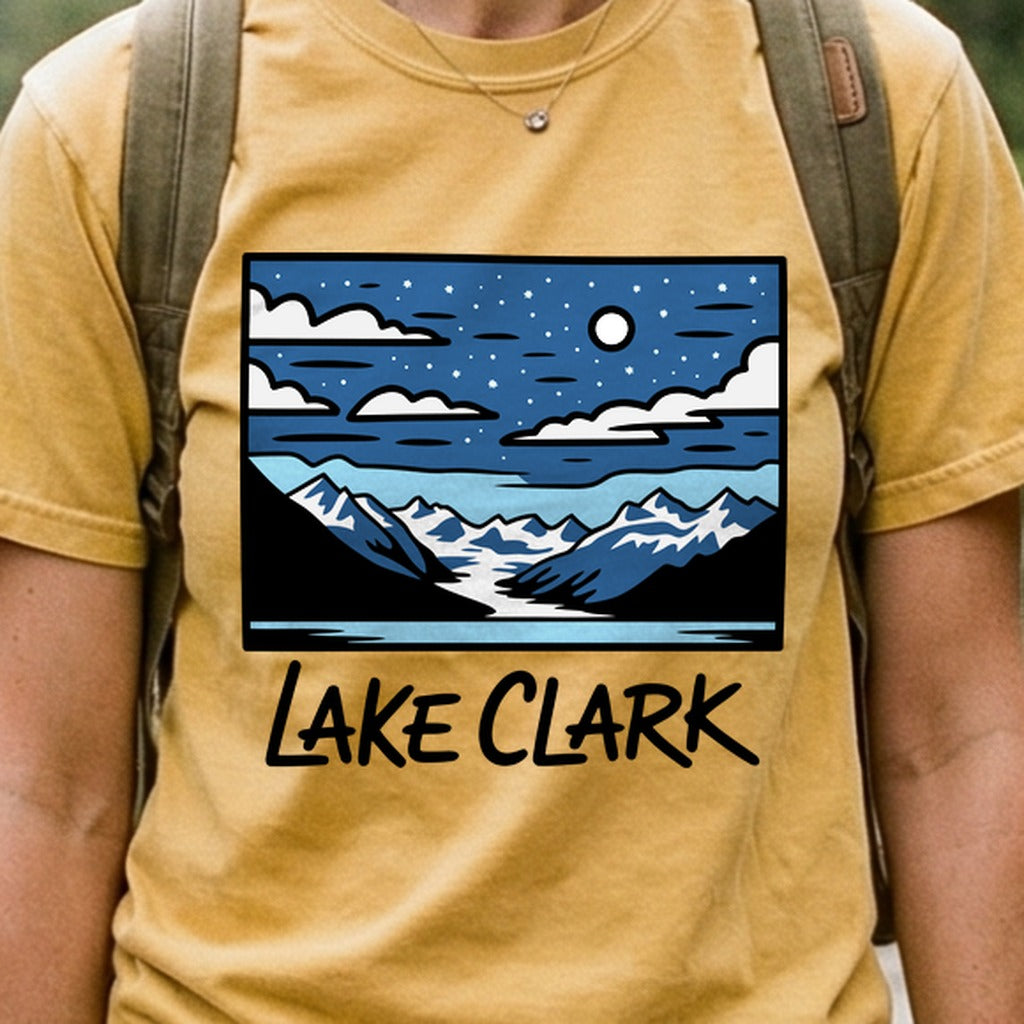 Lake Clark at Night Cotton T-Shirt