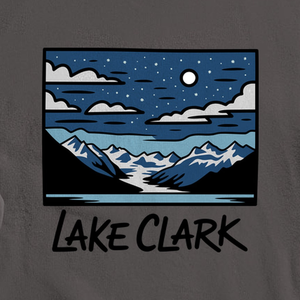 Lake Clark at Night Crewneck Sweatshirt