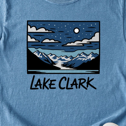 Lake Clark at Night Kids Cotton T-Shirt