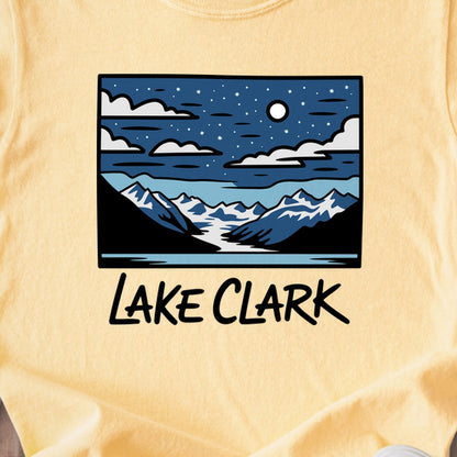 Lake Clark at Night Kids Cotton T-Shirt