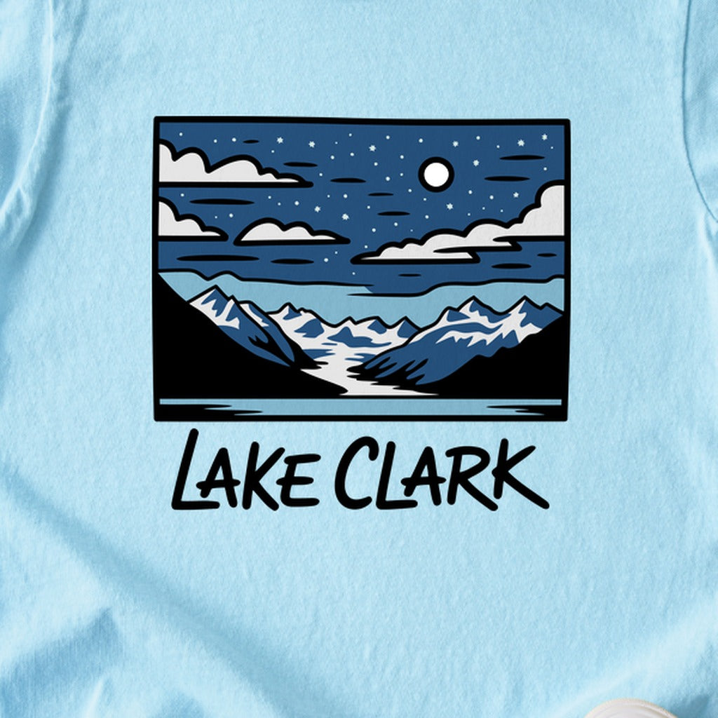 Lake Clark at Night Kids Cotton T-Shirt