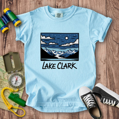 Lake Clark at Night Kids Cotton T-Shirt
