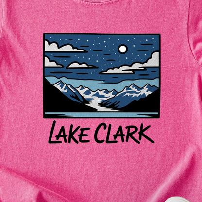 Lake Clark at Night Kids Cotton T-Shirt