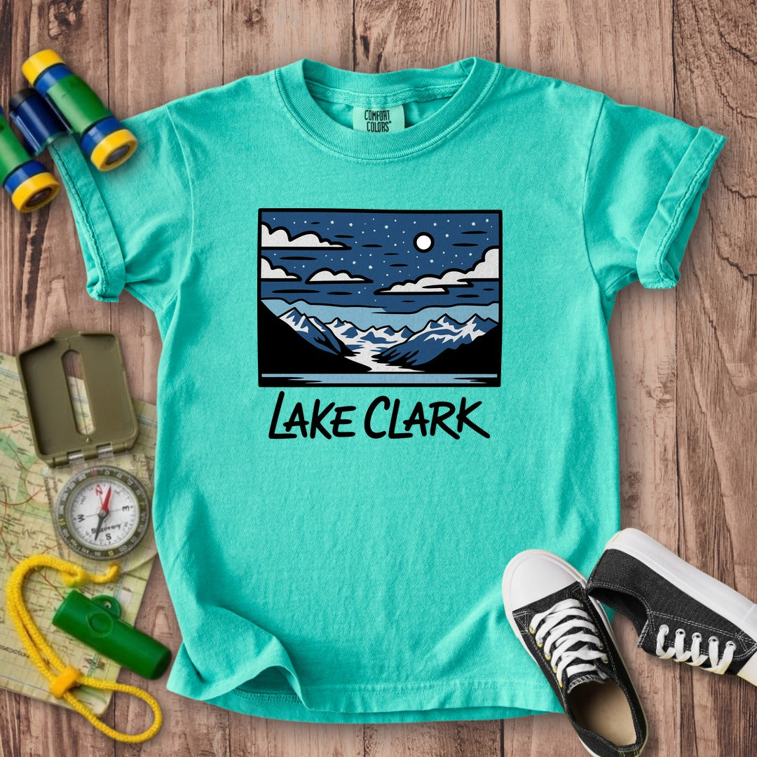 Lake Clark at Night Kids Cotton T-Shirt