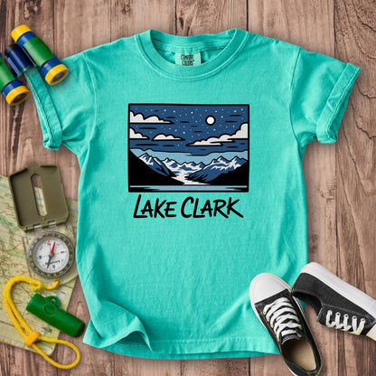 Lake Clark at Night Kids Cotton T-Shirt