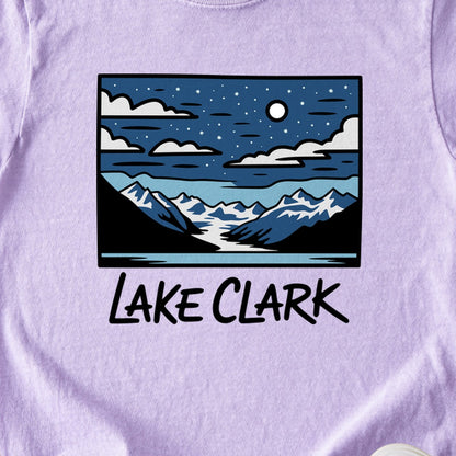 Lake Clark at Night Kids Cotton T-Shirt