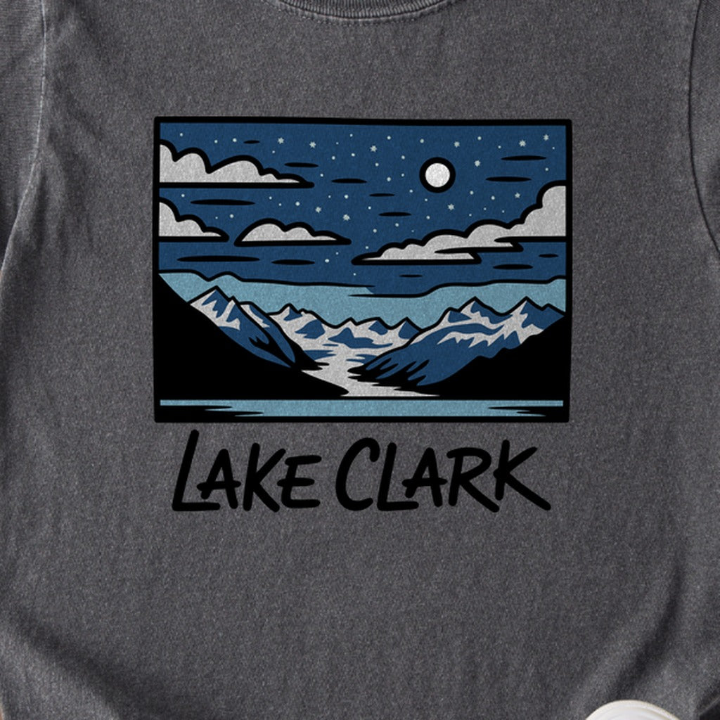 Lake Clark at Night Kids Cotton T-Shirt