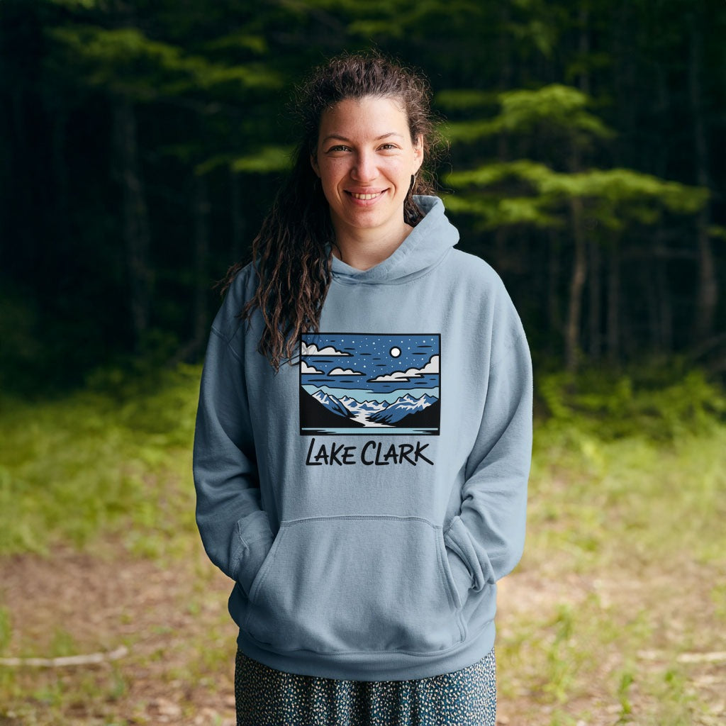 Lake Clark at Night Hoodie