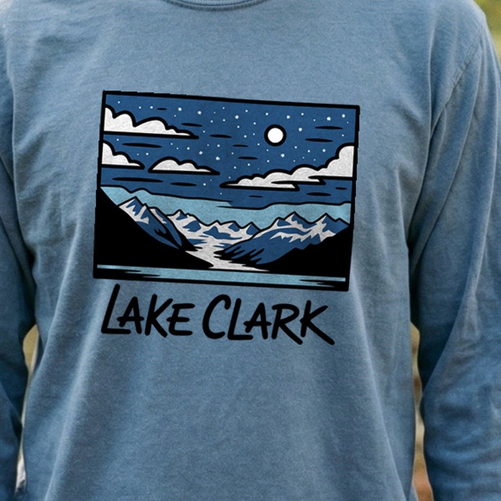 Lake Clark at Night Premium Long Sleeve