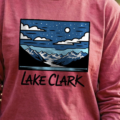 Lake Clark at Night Premium Long Sleeve
