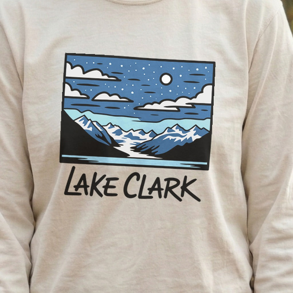 Lake Clark at Night Premium Long Sleeve