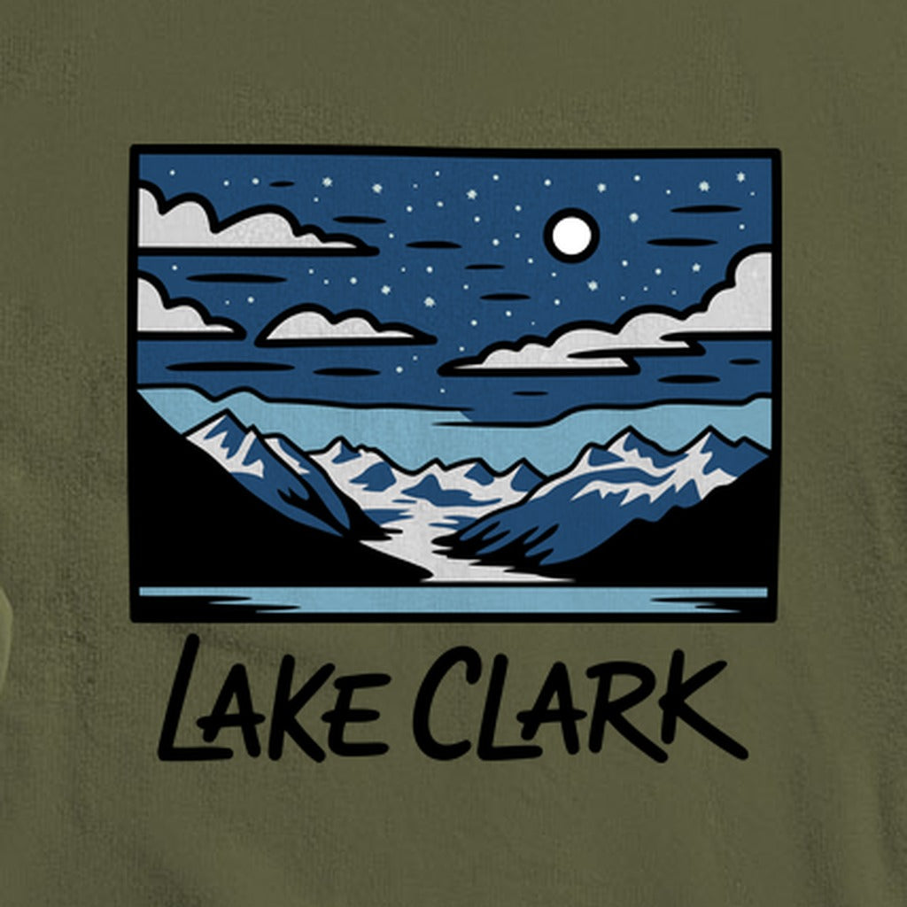 Lake Clark at Night Crewneck Sweatshirt