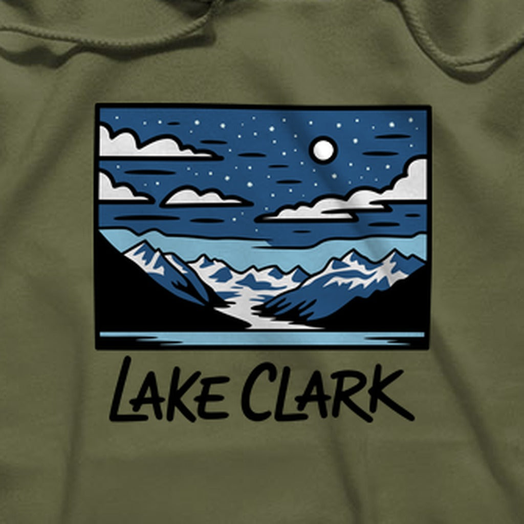 Lake Clark at Night Hoodie