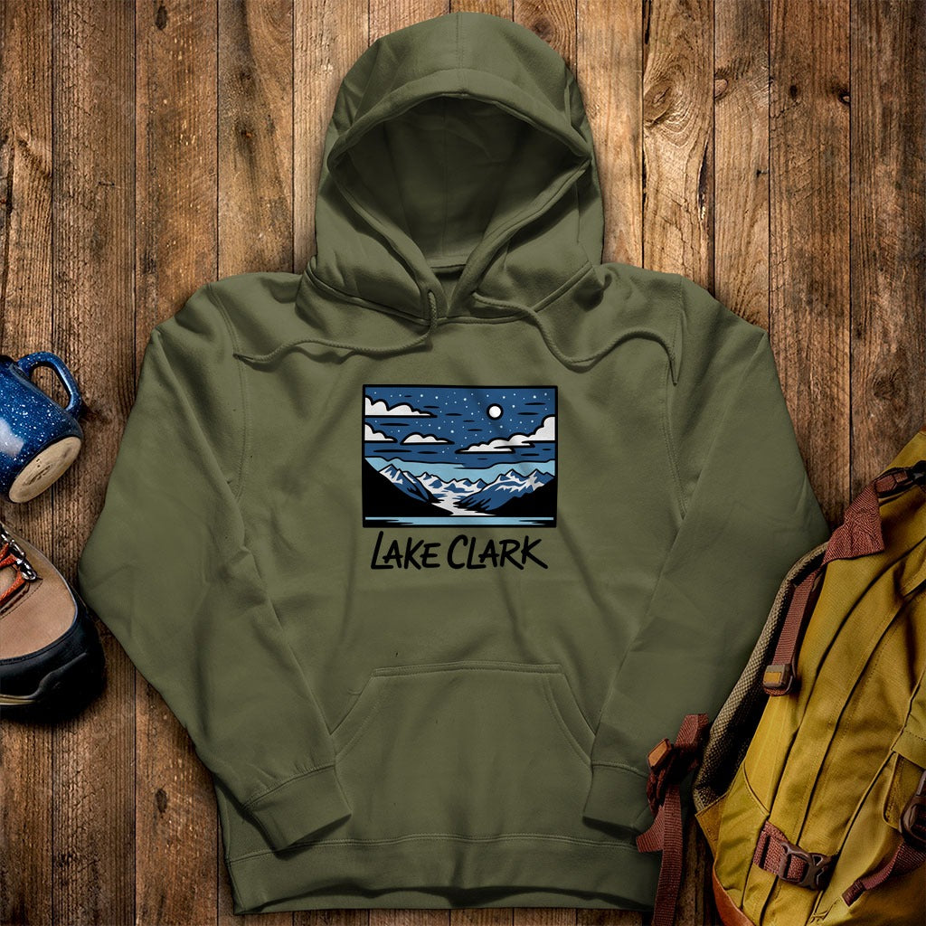 Lake Clark at Night Hoodie