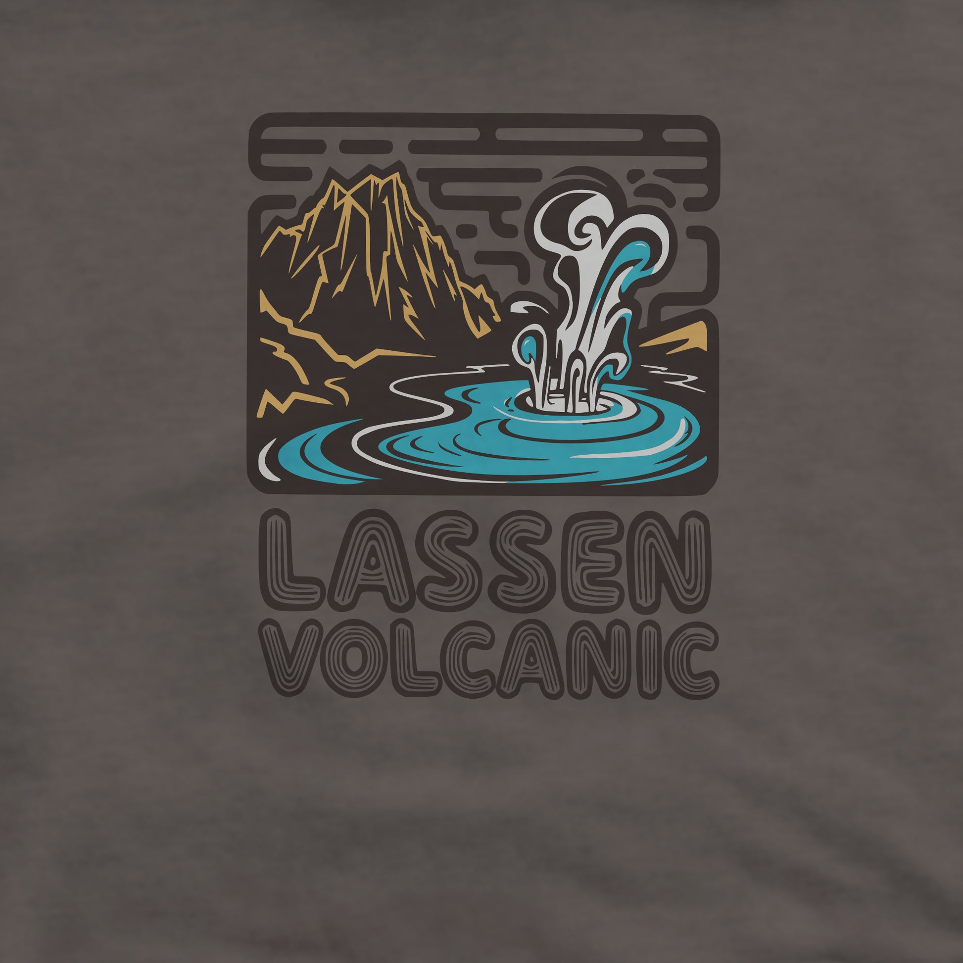 Lassen Volcanic National Park Crewneck Sweatshirt Adventure and Outdoors Themed Sweatshirt