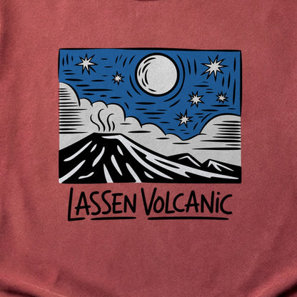 Lassen Volcanic at Night Cotton T-Shirt