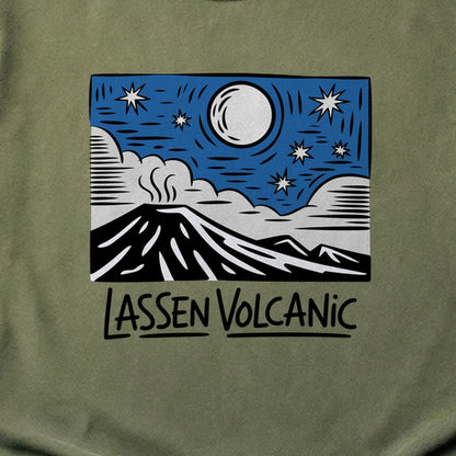 Lassen Volcanic at Night Cotton T-Shirt