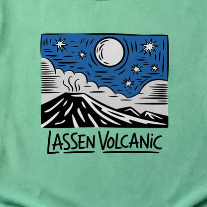 Lassen Volcanic at Night Cotton T-Shirt
