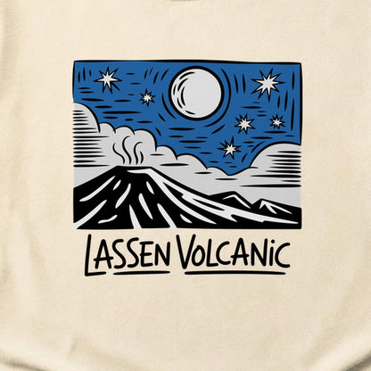 Lassen Volcanic at Night Cotton T-Shirt