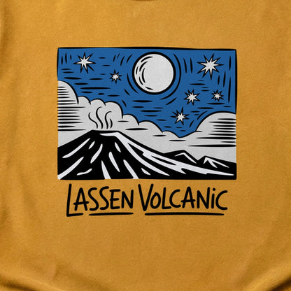Lassen Volcanic at Night Cotton T-Shirt