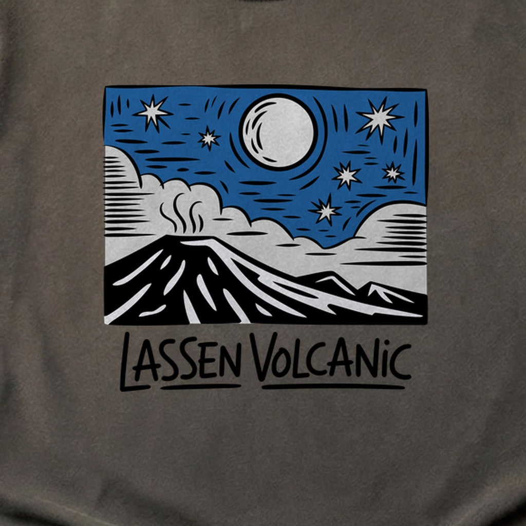 Lassen Volcanic at Night Cotton T-Shirt