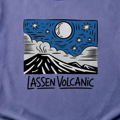 Lassen Volcanic at Night Cotton T-Shirt