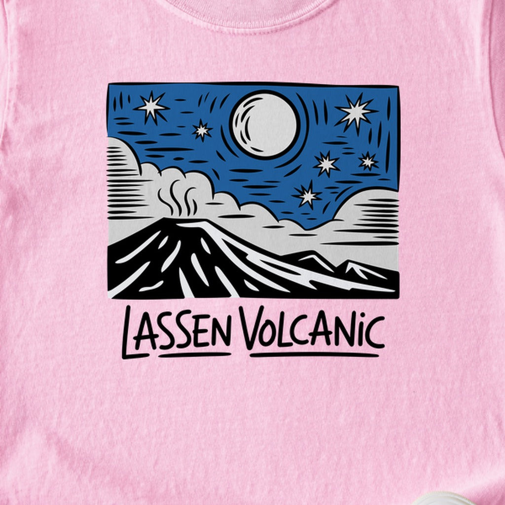 Lassen Volcanic at Night Kids Cotton T-Shirt