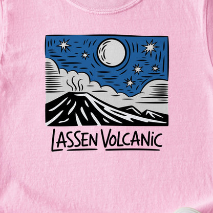 Lassen Volcanic at Night Kids Cotton T-Shirt